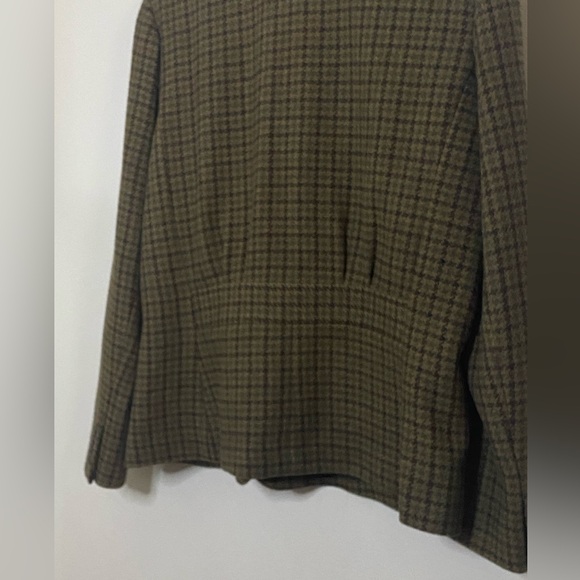 Vintage Ralph Lauren Chaps! 💞Wool Blend Brown Chaps Houndstooth Riding Jacket - Picture 12 of 16